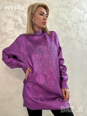 Туника с покритие от металик / Два Цвята 