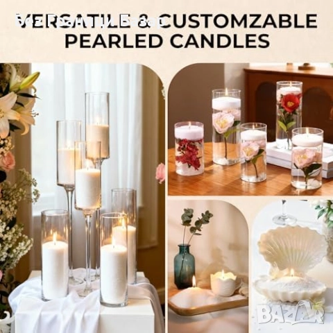 Нов Ароматен комплект за свещи с фитили и буркан за ръчна изработка, снимка 4 - Други - 52742483