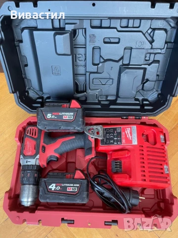 Винтоверт Milwaukee с две скорости и удар Милуоки. Машината е внос от Германия