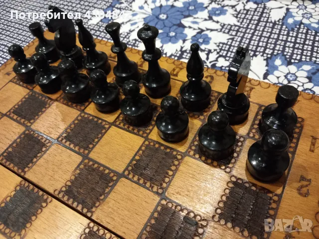 Шах с дървени фигури , снимка 9 - Шах и табла - 49349449