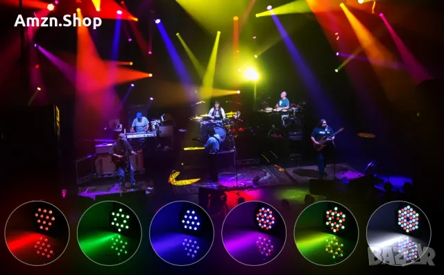 36 LED сценични светлини RGB DJ LED Par Light DMX Controlled Sound Activated Auto Play, снимка 3 - Лед осветление - 48695954
