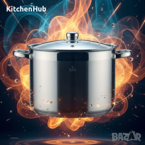 Неръждаема тенджера - MERCURY HAUS COSMO PREMIUM, снимка 8 - Съдове за готвене - 52122700