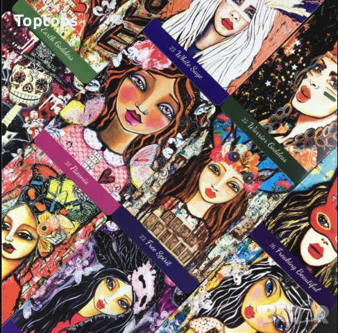 Женски оракули: Foxfire the Kitsune Oracle&Love Your Inner Goddess, снимка 10 - Карти за игра - 36811579