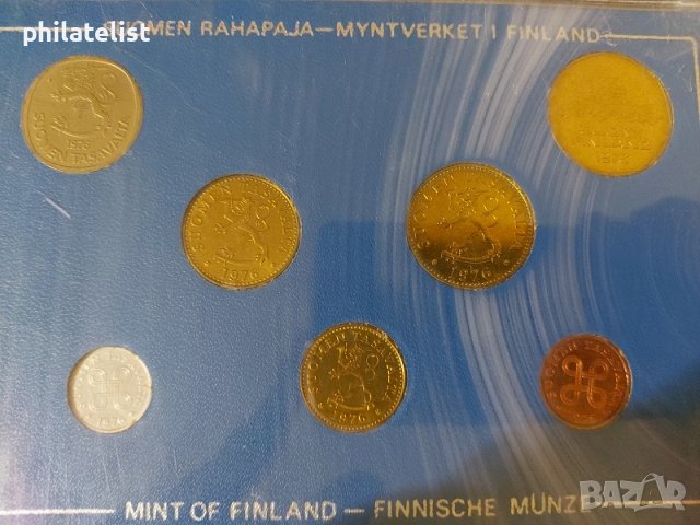 Финландия 1976 - Комплектен сет , UNC, снимка 2 - Нумизматика и бонистика - 37792486