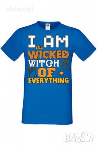Мъжка тениска I'm The Wicked Witch Of Everything 3,Halloween,Хелоуин,Празник,Забавление,Изненада,, снимка 5 - Тениски - 38130368