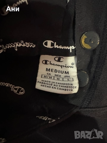 Шампион близа с качулка М, снимка 2 - Суичъри - 51840514