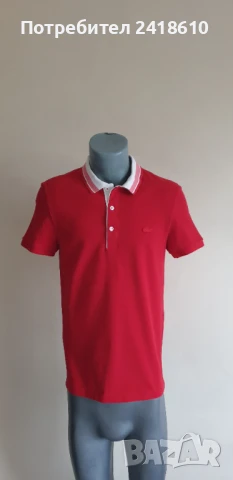 Lacoste Slim Fit Pique Cotton Mens Size 4 - M  НОВО! ОРИГИНАЛ! Мъжка Тениска!, снимка 11 - Тениски - 50991624