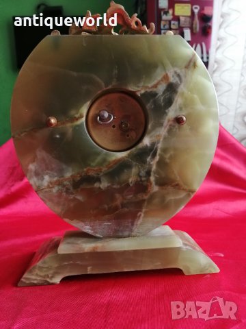 ELSINOR Настолен Швейцарски Механичен Часовник Оникс, снимка 5 - Антикварни и старинни предмети - 40675400