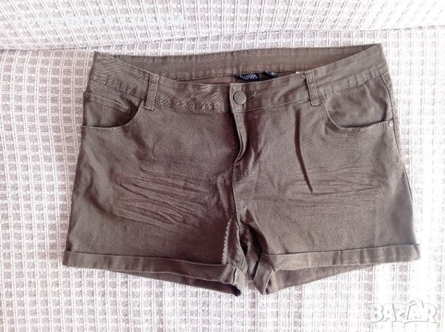 Къси панталони цвят каки, снимка 1 - Къси панталони и бермуди - 38269460