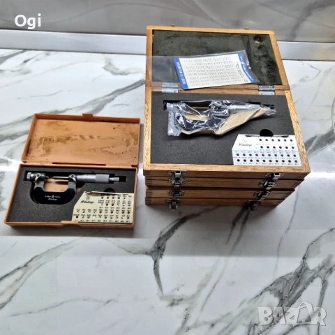 Микрометър резбомер MITUTOYO , снимка 6 - Шублери - 28329159