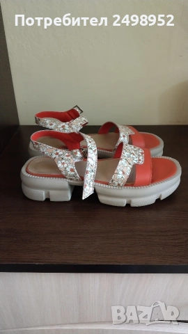 Дамски сандали естествена кожа ,,Gabina", Размер 39, снимка 3 - Сандали - 54237189