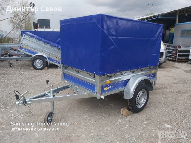 Туристическо, самосвално ремарке VESTA LIGHT 17 с брезент и шпригли, снимка 2 - Ремаркета - 52212198
