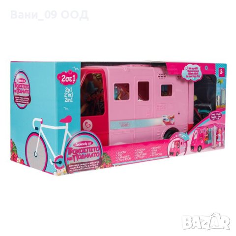 Барби и Кен с кемпер и колело , снимка 2 - Кукли - 42841994