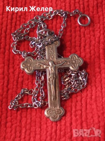 ФИНО СРЕБЪРНО РАЗПЯТИЕ КРЪСТ СРЕБРО 900 и СРЕБЪРНА СЪЩО ВИСОКА ПРОБА ВЕРИЖКА 6710, снимка 9 - Колиета, медальони, синджири - 30294579