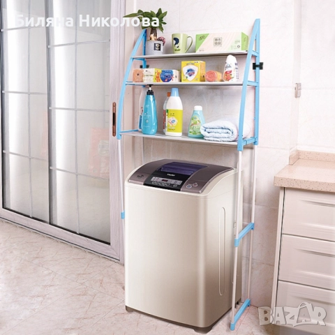 Метална етажерка за над пералнята   с три рафтаж , снимка 1