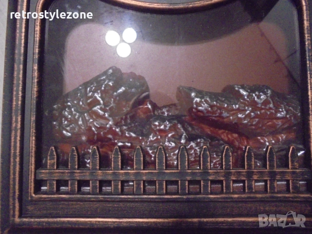 № 8288 Настолен часовник с LED камина   , снимка 7 - Други ценни предмети - 51926279