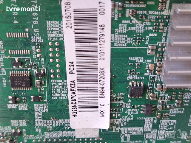 Захранване BN41-02346A BN94-07208X ,за 28-инчов телевизор Samsung Модел HG28NC670, с дисплей HH028AG, снимка 4 - Части и Платки - 52024333