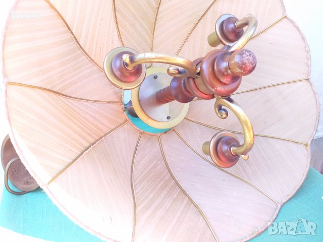 Италиански полилеи,месинг и дърво, снимка 9 - Полилеи - 30480752