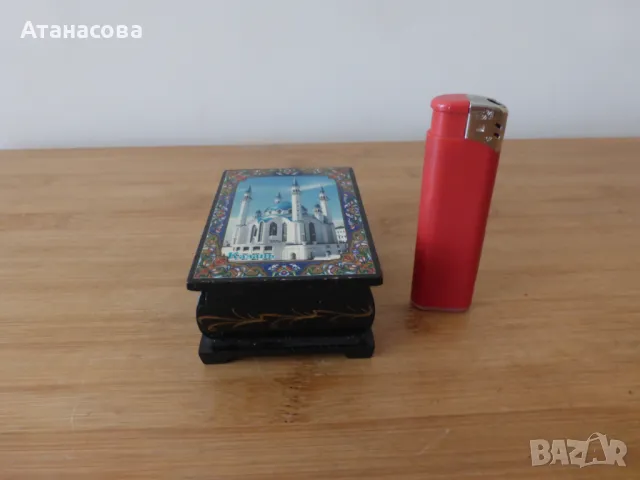 Руска кутийка кутия за бижута град Казан, снимка 9 - Антикварни и старинни предмети - 49229863