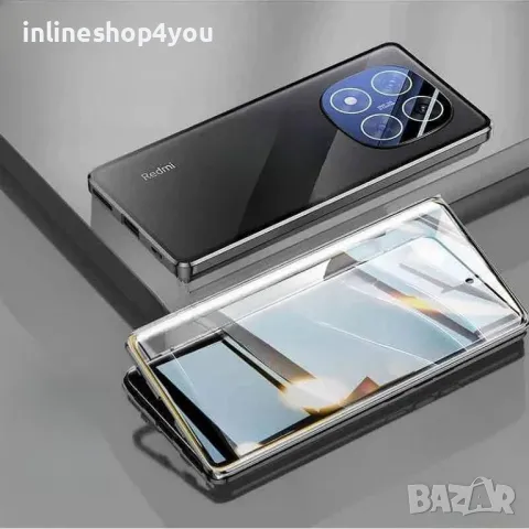 Двоен Магнитен Кейс за Xiaomi Redmi Note 14 Pro+ Plus 5G със защита на камерите