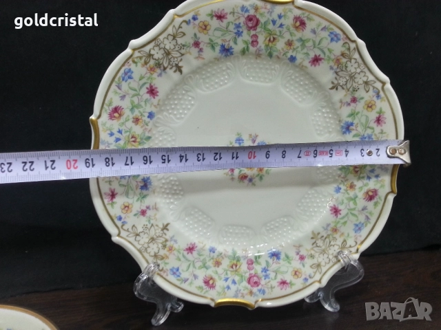 Стар немски порцелан троен сет за кафе чай , снимка 4 - Антикварни и старинни предмети - 52267308