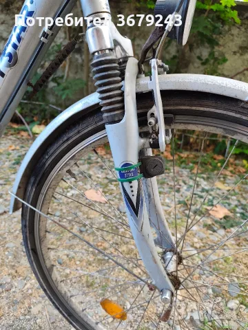 Алуминиев градски велосипед Alu City Star 26" / 28" – С две амортисьора (Full Suspension), снимка 6 - Велосипеди - 55947110