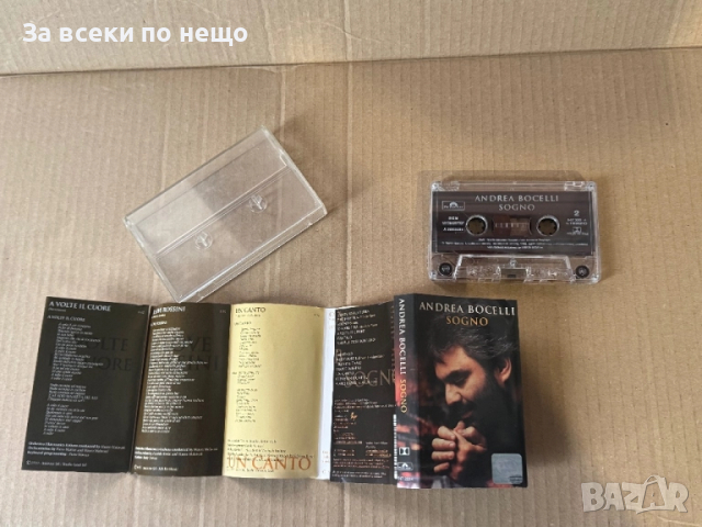 ОРИГИНАЛНА Аудио касета Andrea Bocelli - Sogno, снимка 7 - Аудио касети - 52076585