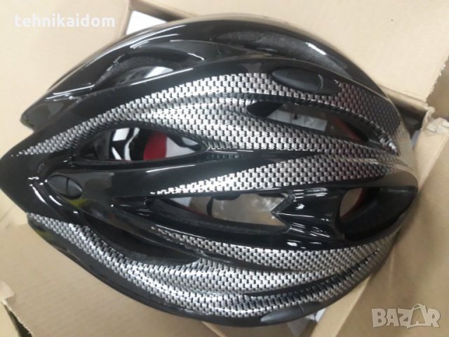 Каска за велосипед размер L 58-61 см черно със сиво РАЗПРОДАЖБА, снимка 2 - Спортна екипировка - 30445791