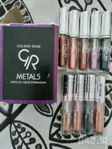 Сенки за очи с метален ефект Golden rose, снимка 2 - Козметика за лице - 54188139