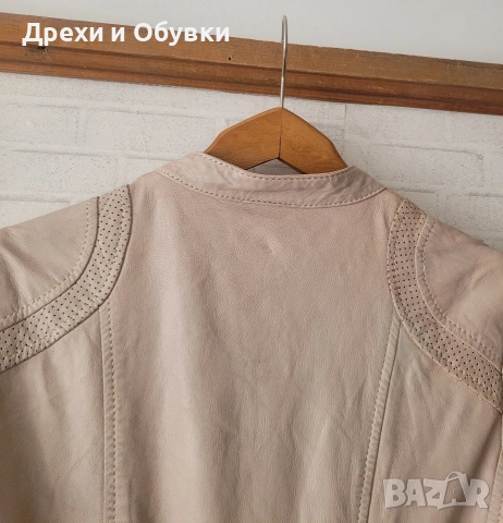 Бежово яке естествена кожа Gipsy , снимка 15 - Якета - 54095697