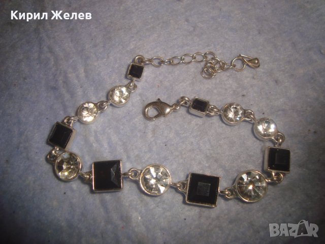 ПОСРЕБРЕНА СКЪПОЦЕННА ФЕШЪН АРТ ГРИВНА с ЮВЕЛИРНО ФАСЕТИРАНИ КРИСТАЛИ 27964