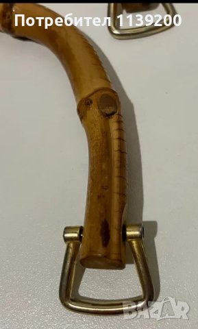 2бр дръжки бамбук за чанта, снимка 3 - Чанти - 48995454