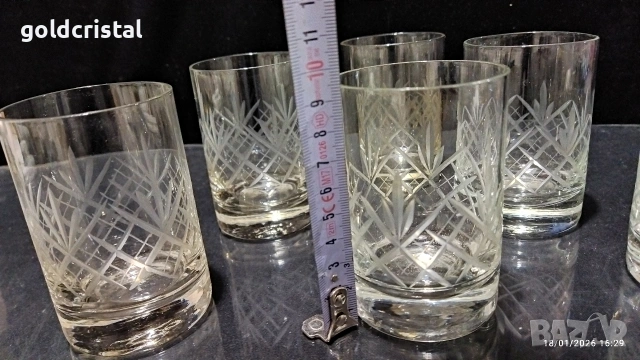 стари стъклени чаши , снимка 3 - Антикварни и старинни предмети - 53143830