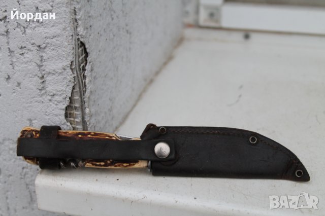 Немски ловен нож, снимка 3 - Антикварни и старинни предмети - 39189848