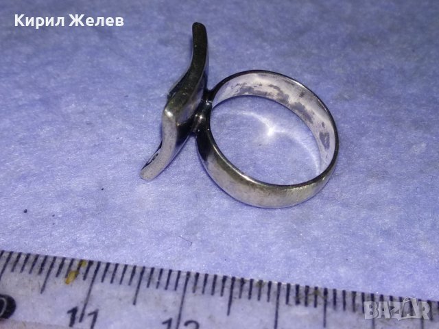 АРТИСТИЧЕН ФЕШЪН АРТ СРЕБЪРЕН ПРЪСТЕН СРЕБРО 925 АВТОРСКА РЪЧНА МАЙСТОРСКА ИЗРАБОТКА 40626, снимка 11 - Пръстени - 42929019