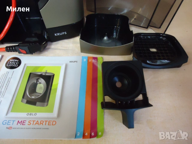 Кафемашина с гаранция 1 година NESCAFÉ® Dolce Gusto Krups Oblo.Anthracite, снимка 3 - Кафемашини - 53342975