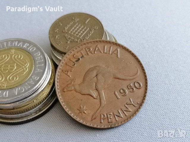 Монета - Австралия - 1 пени | 1950г.