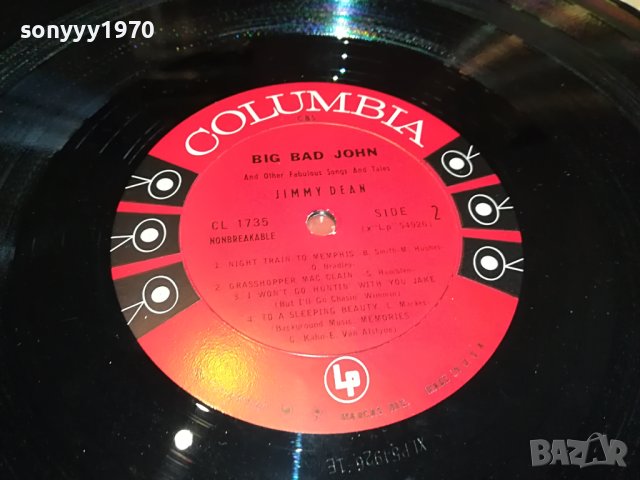 поръчана-JIMMY DEAN-COLUMBIA MADE IN USA-ПЛОЧА 0905231646, снимка 13 - Грамофонни плочи - 40642902