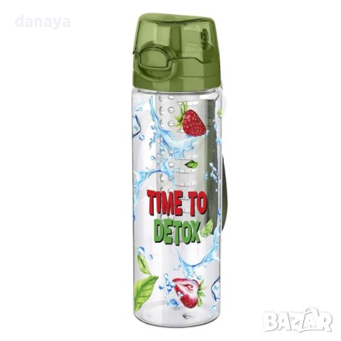 4088 Бутилка за вода с инфузер за плодове Detox, 700мл, снимка 8 - Чаши - 42534984