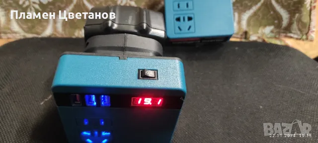 ИНВЕРТОР 18-21/220 в.за батерии на Макита( Makita), DeWalt, Milwaukee , снимка 5 - Винтоверти - 48070600