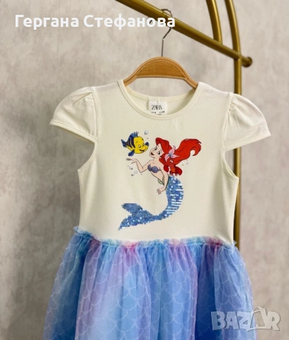Рокля Ариел 3/4,4/5,5/6,7/8г цена 19€, снимка 2 - Детски рокли и поли - 54335128