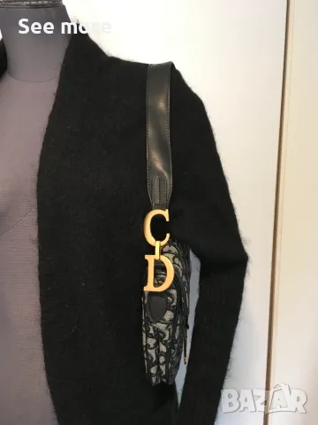 Dior Saddle Bag Oblique jacquard чанта, снимка 8 - Чанти - 55930649