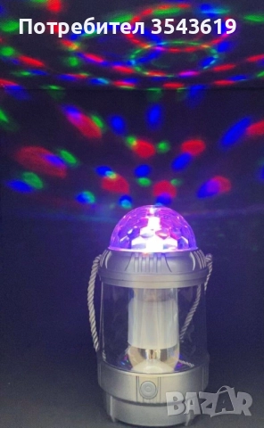 Мултифункционалната LED лампа диско и къмпинг за осветление USB , снимка 4 - Други - 51769647