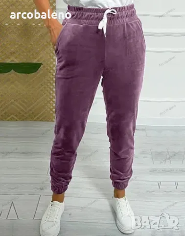 Дамски есенно-зимен ежедневен панталон с еластична талия, 5цвята , снимка 8 - Панталони - 47933036