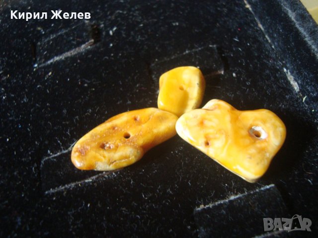 БАЛТИЙСКИ КРАЛСКИ МЛЕЧЕН 100% НАТУРАЛЕН КЕХЛИБАР 3 КЪСА за НАНИЗ КОЛИЕ ГЕРДАН 24837, снимка 13 - Колиета, медальони, синджири - 34561044