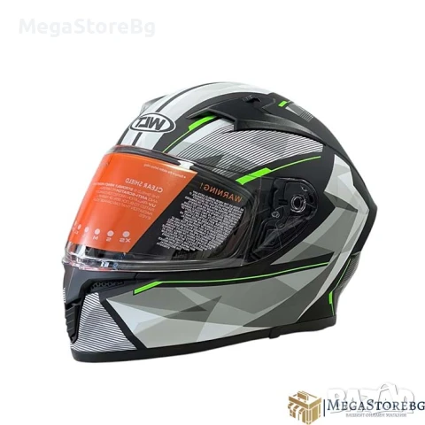 Каска за мотор 108 - размер S - Matt Black/Green, снимка 4 - Аксесоари и консумативи - 50576724