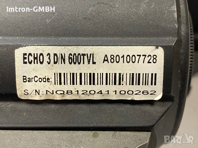 Камера  IR CAMERA  ECHO 3D/N  600TVL, снимка 3 - IP камери - 44710552