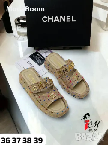 Ch🅰️nel дамски чехли Два цвята, снимка 2 - Чехли - 48815928