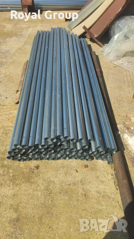 Поцинковани тръби - колове за ограда със 3 дупки двустранно. Дължина 2 м , снимка 7 - Огради и мрежи - 54161592