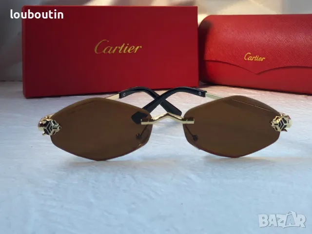 Cartier 2024 дамски слънчеви очила ромб 3 цвята, снимка 6 - Слънчеви и диоптрични очила - 47762983